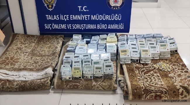 Kayseri'de halı ve sayaç hırsızlığı şüphelisi tutuklandı