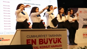 Kayseri'de "İlk Evim, İlk İş Yerim" projesi için konut kura çekimi sürüyor
