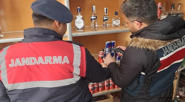 Kayseri'de kaçak içki denetimi: 858 şişe içki ele geçirildi