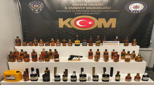 Kayseri'de kaçak içki operasyonunda 6 şüpheli yakalandı