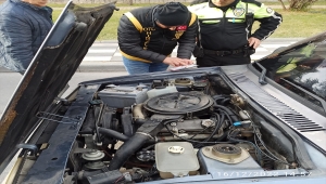 Kayseri'de motosiklet ve otomobiller denetlendi