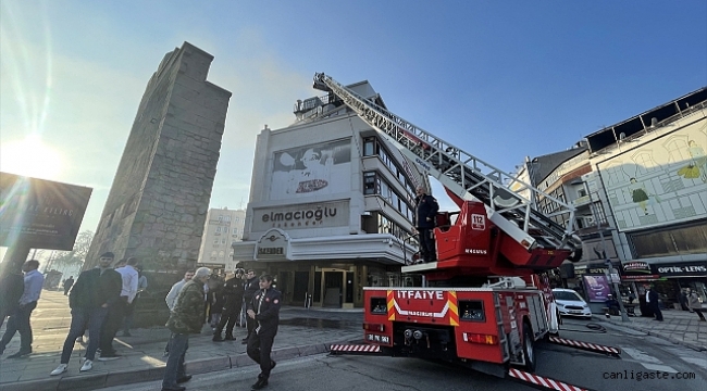 Kayseri'de restoranın bacasında çıkan yangın söndürüldü