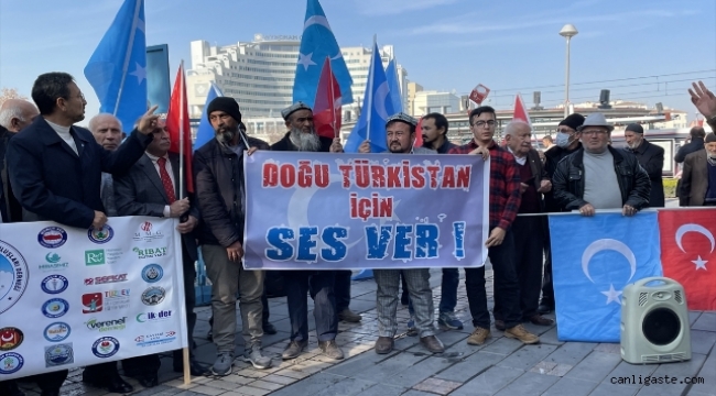 Kayseri'de sivil toplum kuruluşlarından Çin'e tepki