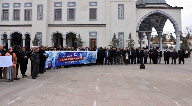 Kırıkkale'de sivil toplum kuruluşlarından Çin'e tepki