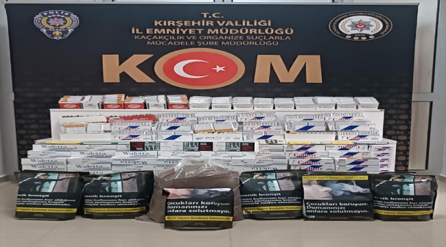 Kırşehir'de kaçak sigara ve tütün operasyonu