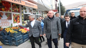 Memleket Partisi Genel Başkanı İnce, Kayseri'de esnaf ziyaretinde bulundu