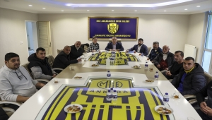 MKE Ankaragücü Kulübü Başkanı Faruk Koca, taraftar gruplarıyla bir araya geldi