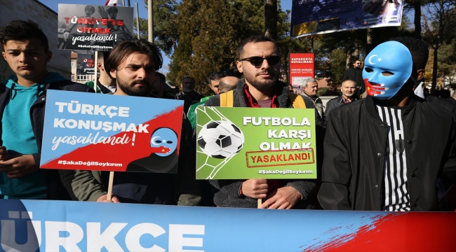 Nevşehir'de Çin'in Doğu Türkistan politikaları protesto edildi