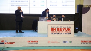 Nevşehir'de "İlk Evim, İlk İş Yerim" projesinde 1731 konutun kura çekimi tamamlandı