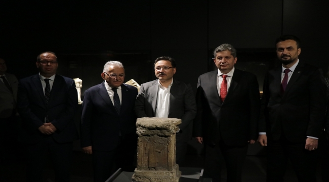 Pers dönemine ait ateş kültü sunağı Ankara'dan Kayseri'ye getirildi